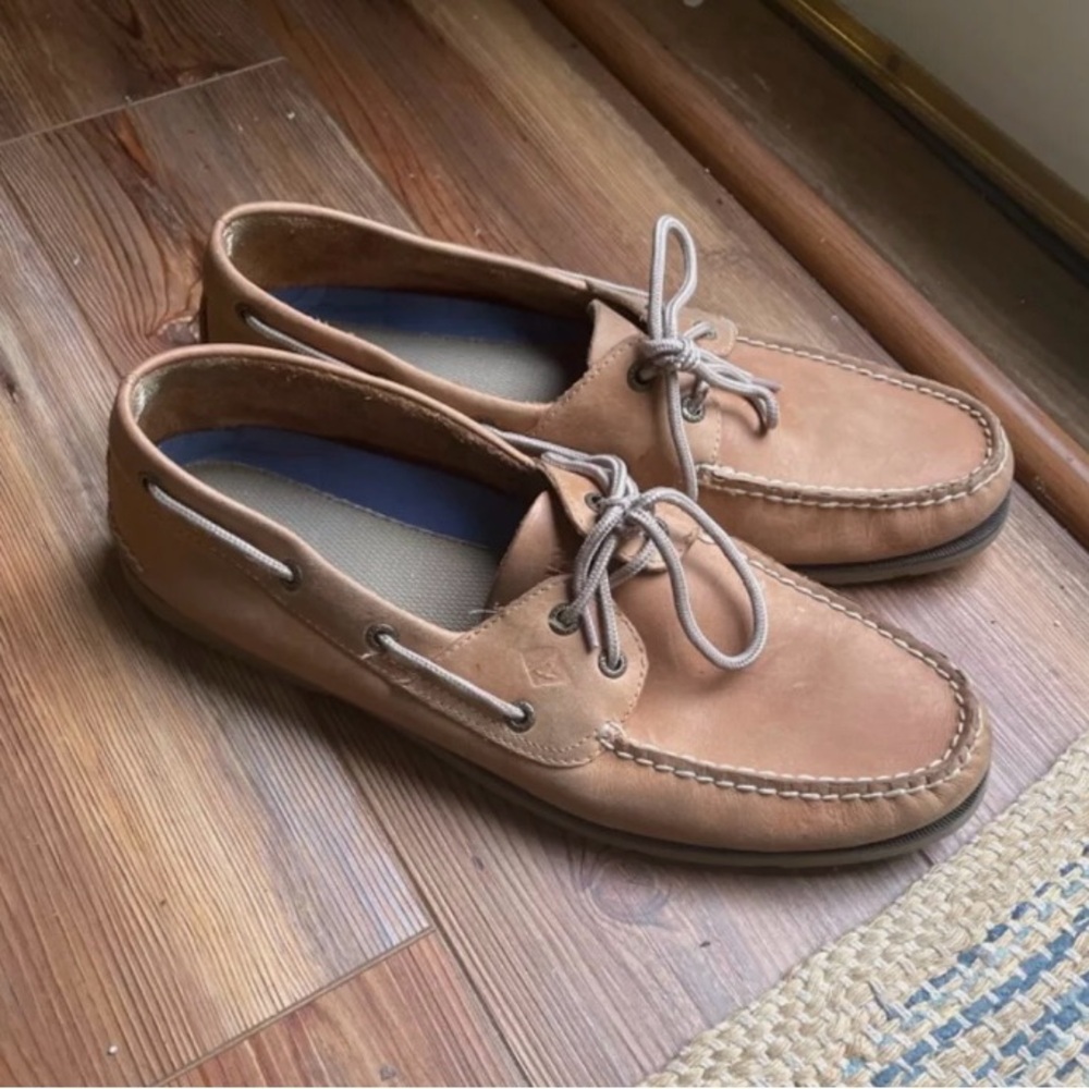 Sperry Top-Sider Suede Sahara Men's Boat Shoes Size 12 - Brown